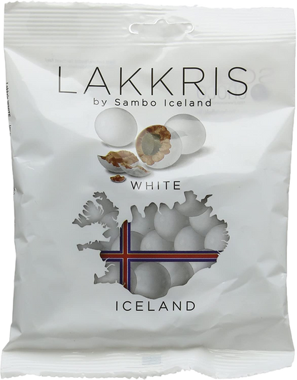 Lakkrís White Snowballs Sambó 130g, Icelandic liquorice, product photo 4