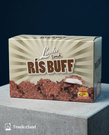 Rísbuff Marshmallow Bites Linda 200g by Góa, Icelandic chocolate, additional product photo