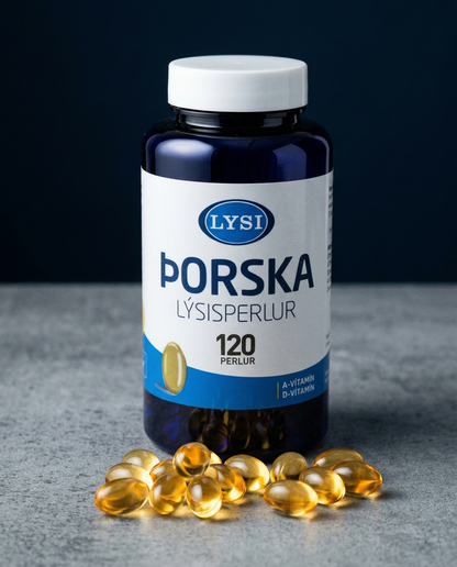 Lýsi Cod Liver Oil Capsules 120 ct, Icelandic supplement, additional product photo