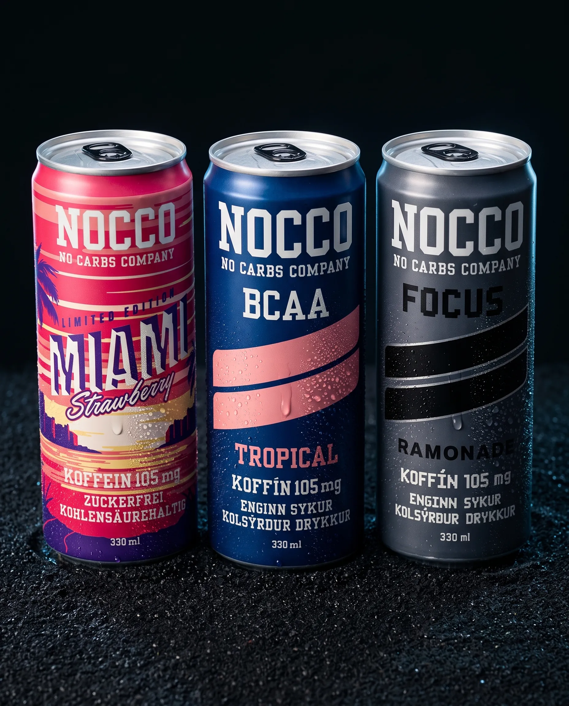 NOCCO BCAA Drink 330ml, Icelandic soft drink, additional product photo
