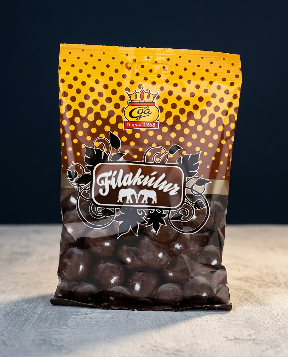 Fílakúlur Marshmallow Balls Góa 100g, Icelandic chocolate, additional product photo