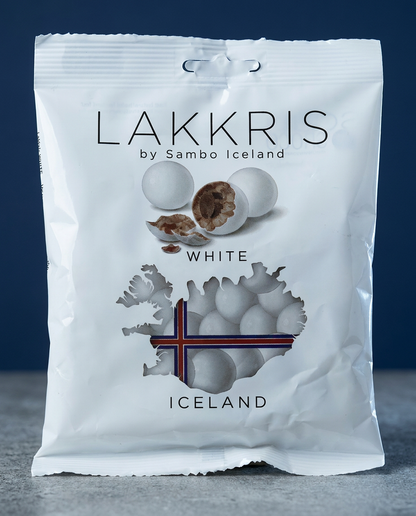 Lakkrís White Snowballs Sambó 130g, Icelandic liquorice, additional product photo