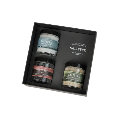 Icelandic Sea Salt Gift Box Saltverk Trio 280g, Icelandic gift bundle