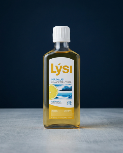 Cod Liver Oil with Lemon Lýsi 240ml, Icelandic supplement, additional product photo