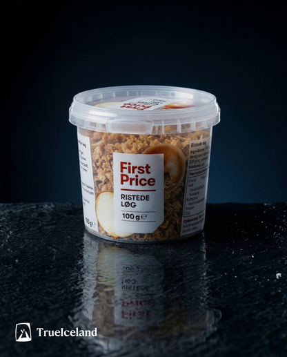 Crispy Fried Onions Steiktur Laukur 100g by First Price, Icelandic pantry staple, additional product photo