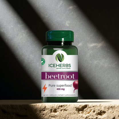 Beetroot Capsules with Iceland Moss Iceherbs 60 ct, Icelandic supplement, product photo 3