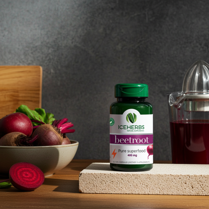 Beetroot Capsules with Iceland Moss Iceherbs 60 ct, Icelandic supplement, product photo 4