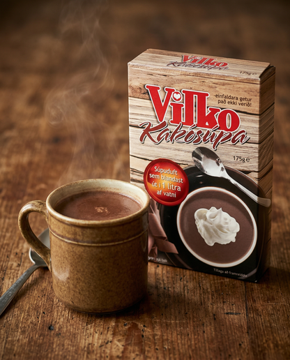 Hot Chocolate Soup Mix Súkkulaðisúpa, Vilko 175g, Icelandic hot drink, additional product photo