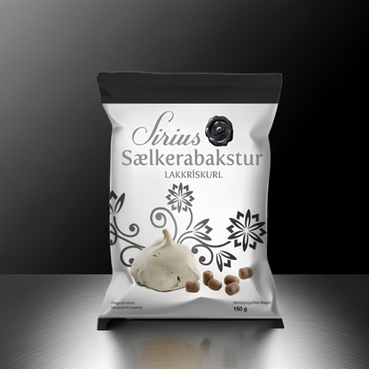 Chocolate Licorice Pieces Síríus Lakkrískurl 150g by Nói Siríus, Icelandic liquorice, product photo 3