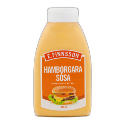 Icelandic Hamburger Sauce Hamborgarasósa, E. Finnsson 400ml, Icelandic sauce, additional product photo