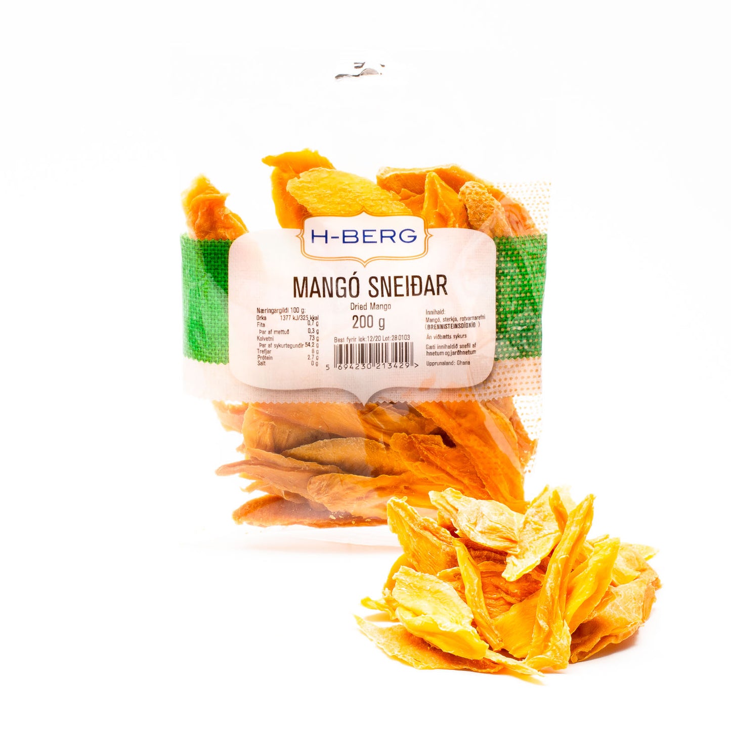 H-BERG Getrocknete Mangostreifen – 200g