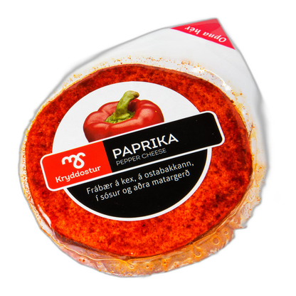 Red Pepper Cheese MS Paprikuostur 150g by Mjólkursamsalan, Icelandic dairy, additional product photo