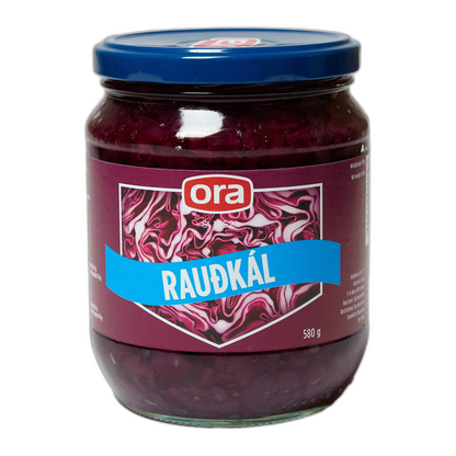 Pickled Red Cabbage Ora Rauðkál 560g, Icelandic pantry staple, additional product photo