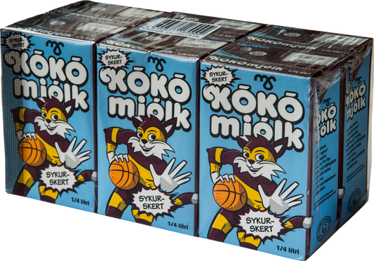 Kókómjólk Sykurskert 6x250ml - Leche chocolatada sin azúcar