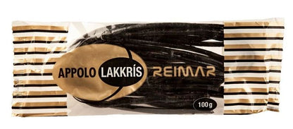 Marzipan Licorice Laces Appolo Fylltar Reimar 200g by Góa, Icelandic liquorice, additional product photo
