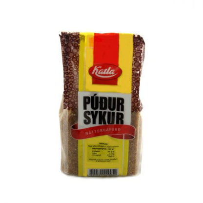 Icelandic Brown Sugar Púðursykur 500g by Katla, Icelandic bakery product, additional product photo
