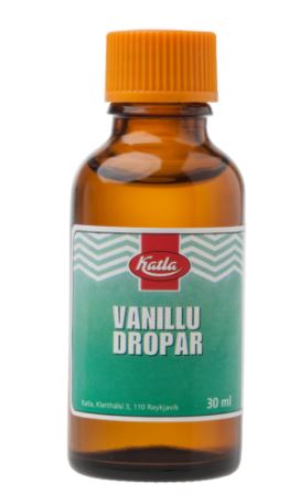 Vanilla Drops Katla Vanilludropar 30ml, Icelandic sauce, additional product photo